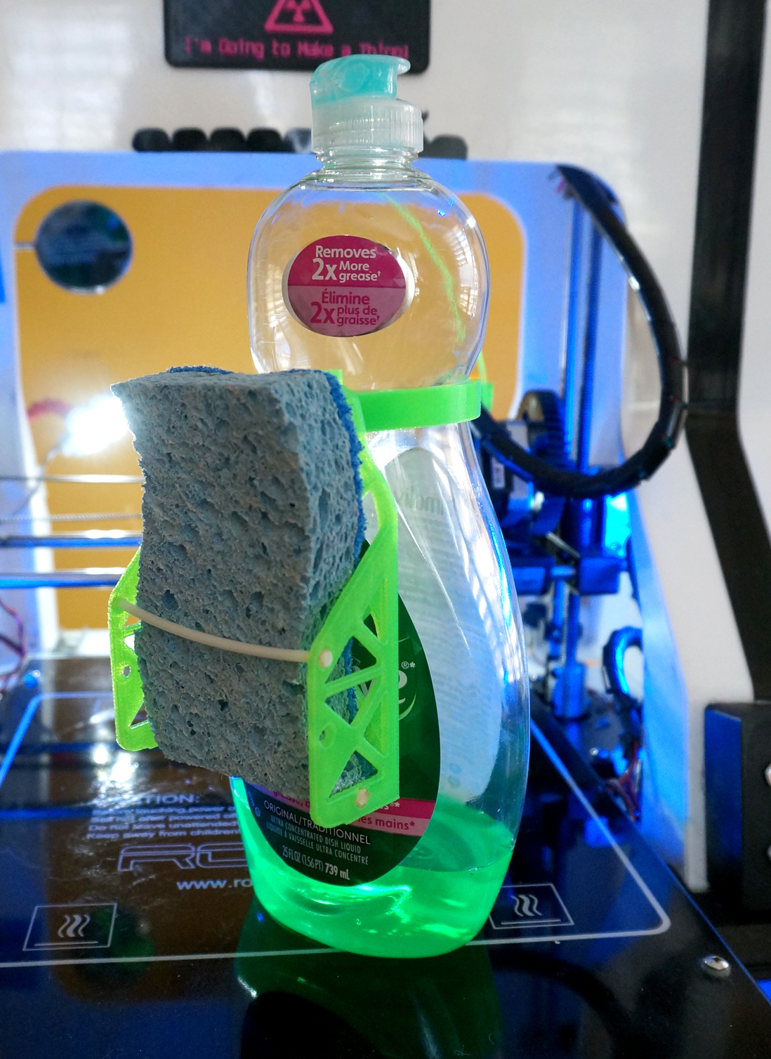 Sponge Kozy with dishsoap attachment