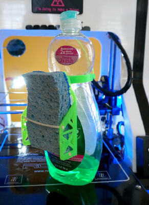 Sponge Kozy with dishsoap attachment | 3d print model