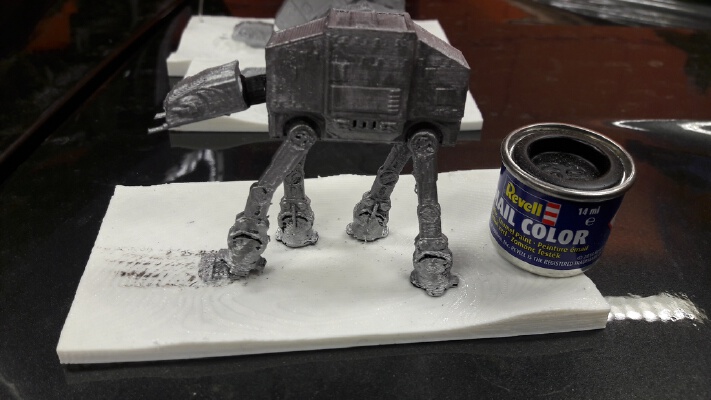 Bad day for a snowspeeder at Hoth | 3d print model