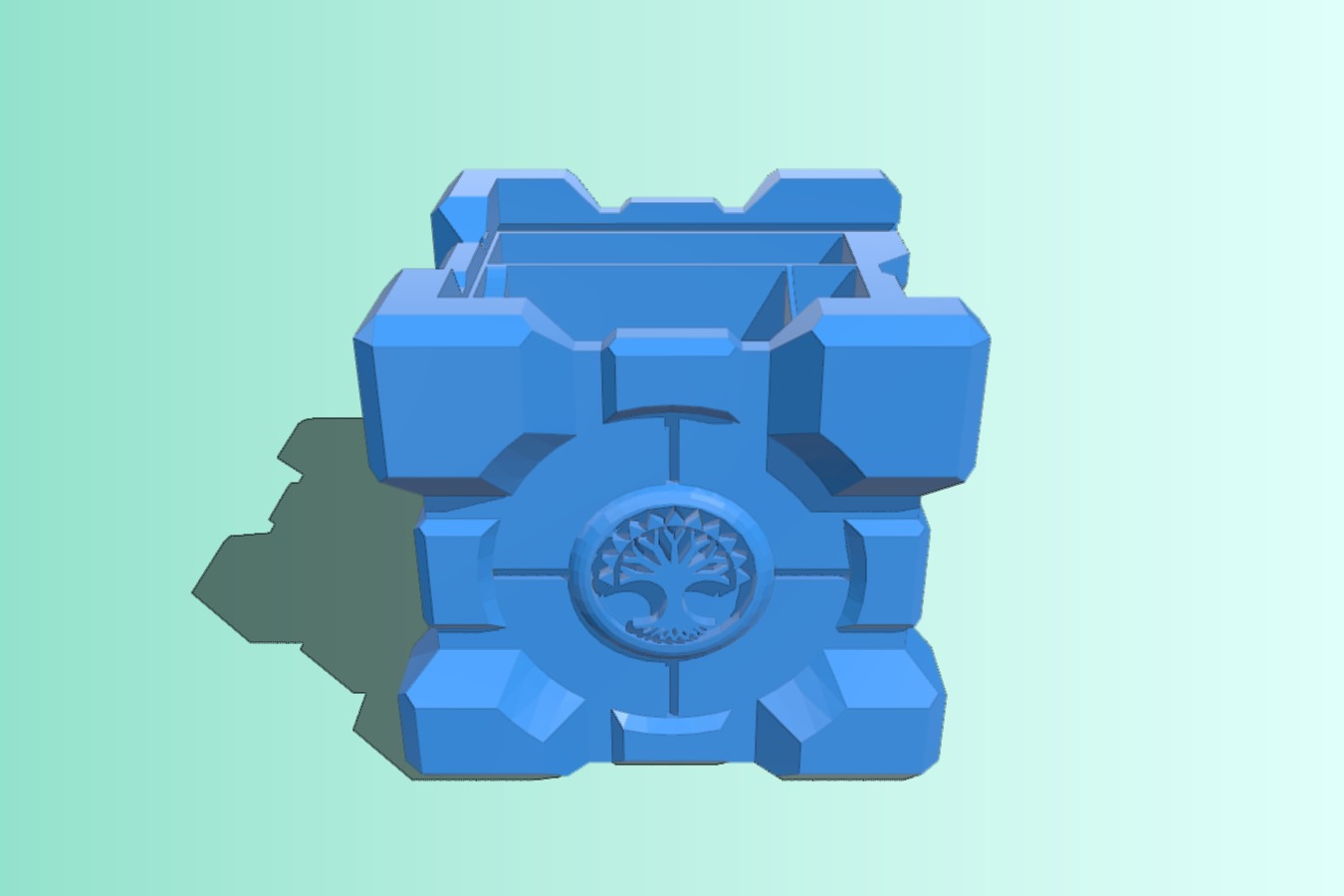 Selesnya Conclave Companion Cube Commander Size - Deck Box