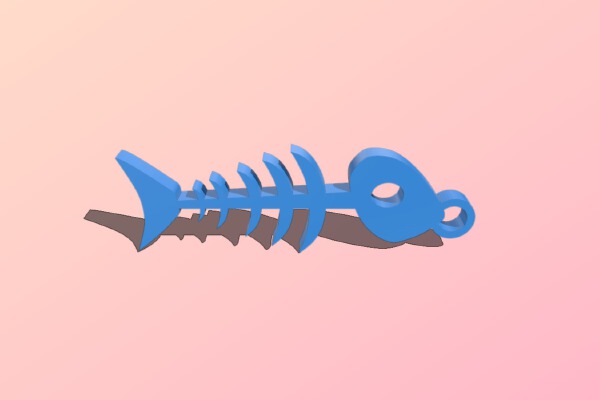Fish keychain | 3d print model