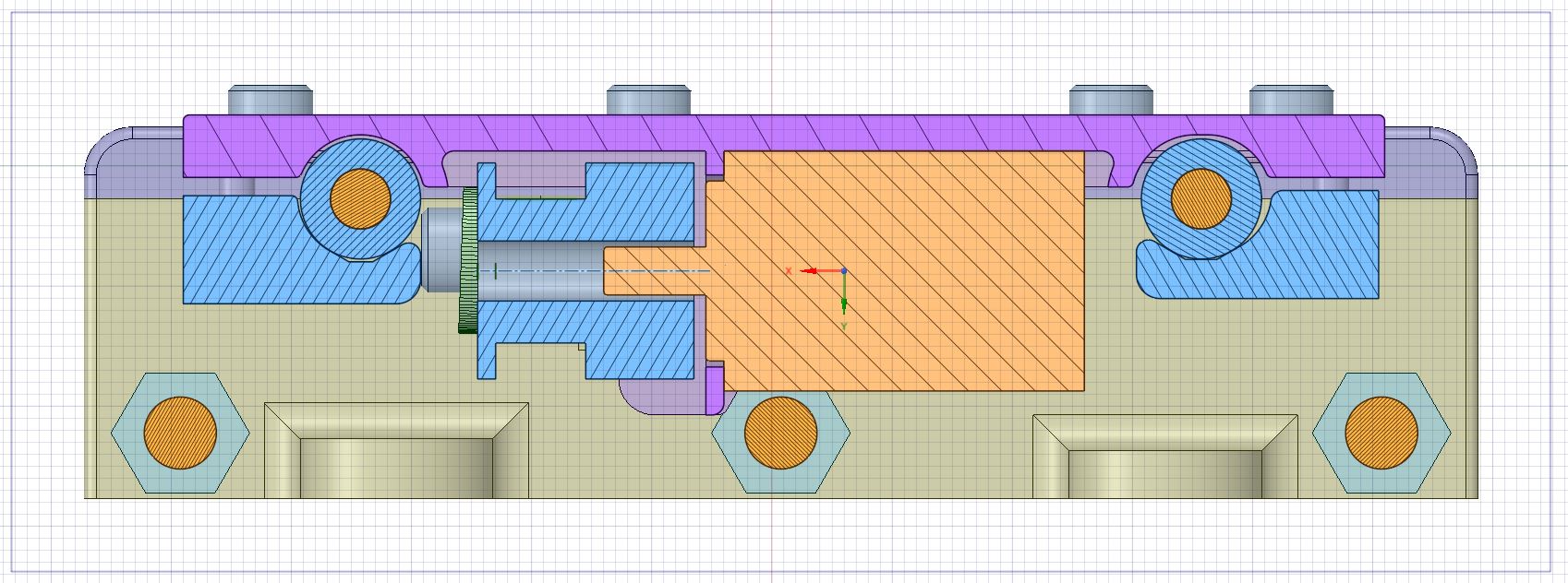 Linear slider model.A