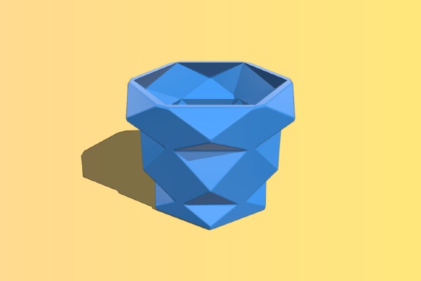 Polygon Plant Pots | 3d print model