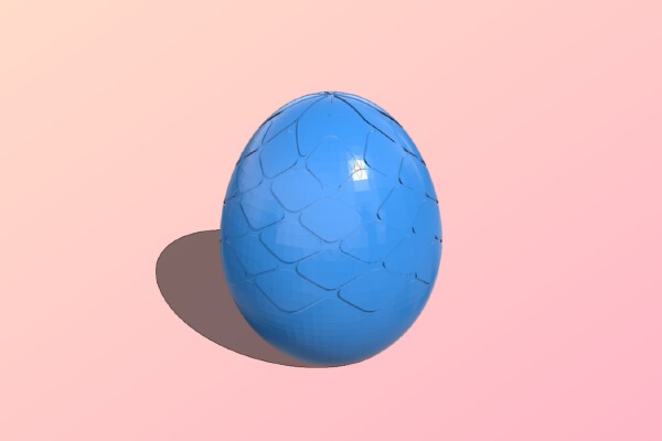 Surprise Empty Crackable Egg Shell for ReMix | 3d print model