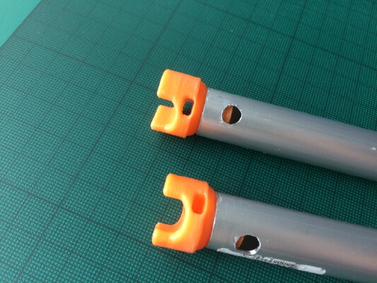 Pipe End Cap For Roupe and zip tie | 3d print model
