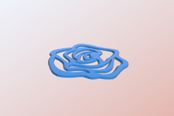 Earrings Rose | 3d print model