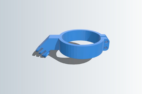 Gopro Fork Mount for Dirt Bike Fork | 3d print model