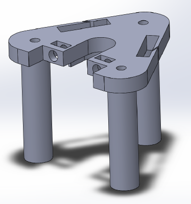 E3D V6 Bowden Rostock Max V1_V2 Mount | 3d print model