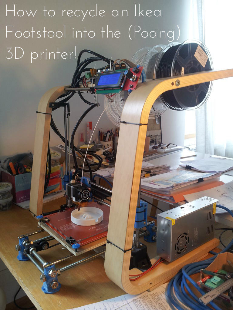 Plastic parts for 3d Poang Printer