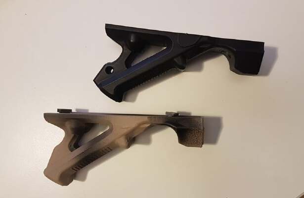 Angled fore grip mlok AFG M-LOK without side mounts | 3d print model