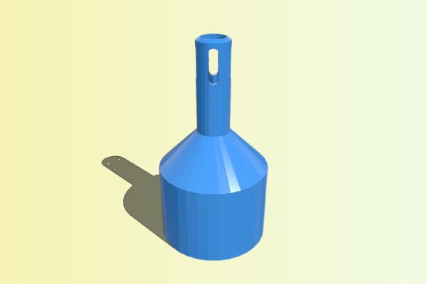 Refill Funnel with Vents | 3d print model