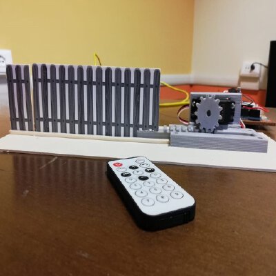 Automatic Gate with IR sensor and Arduino | 3d print model