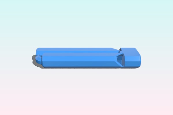 Train Whistle With keychain hoop Remix | 3d print model