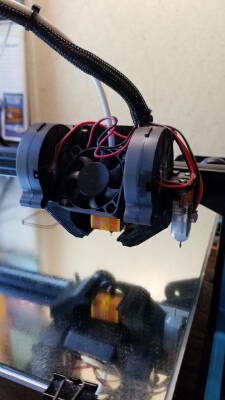 remix Creality cr10 ender 2 double 5015 fan mount. stock hot end bltouch | 3d print model