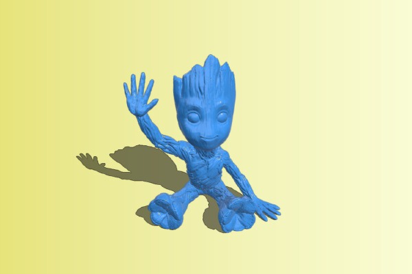 Baby Groot Waving Air Plant | 3d print model