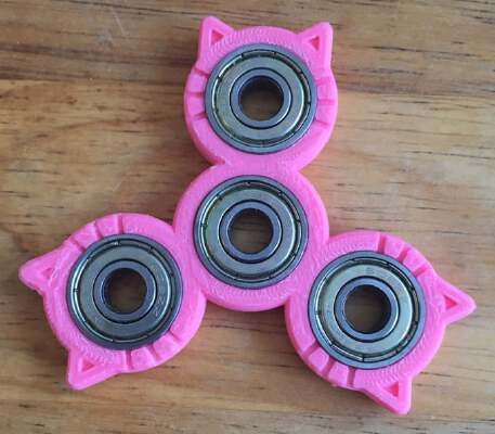 Triple cat spinner | 3d print model