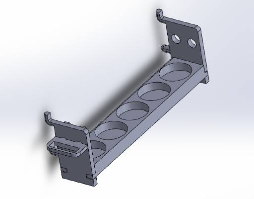 17ml dropper bottle rack (x5 bottles) | 3d print model
