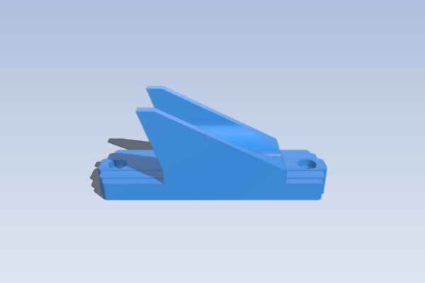 Art Deco (sort of...) broom wall hook | 3d print model