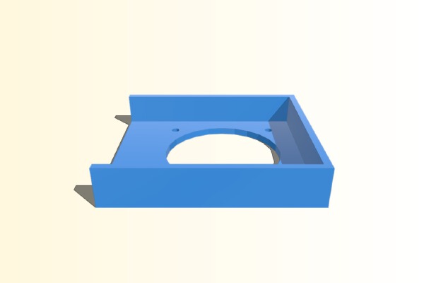 LulzBot Taz 4 power supply PC cooling fan adapter | 3d print model