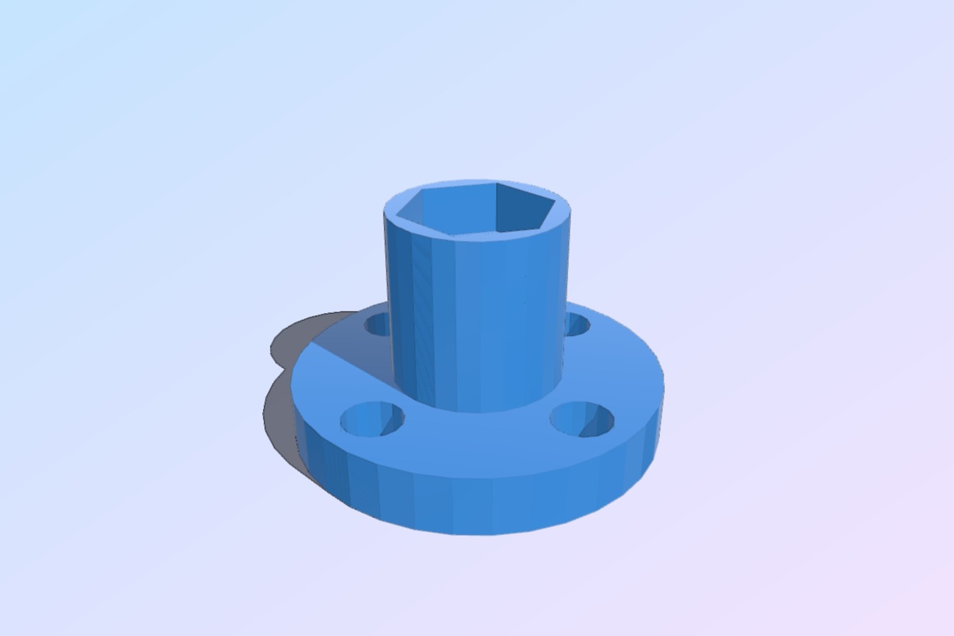 leadscrew brass nut to m5 nut adapter