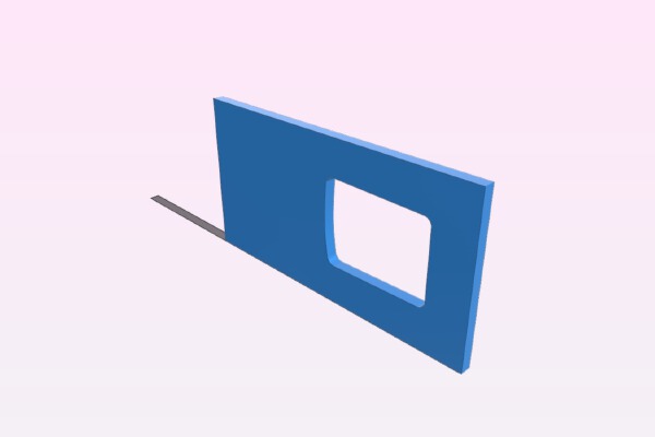 Neck Pocket Template for a Strat Style Neck | 3d print model