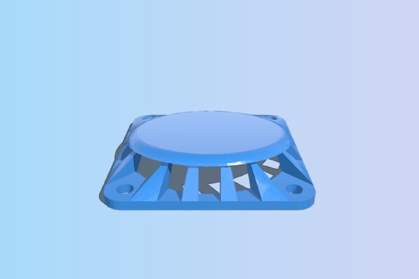 no-hell fan cover only - remix of Skyzone V3 (SKY02S V+) faceplate with fan | 3d print model