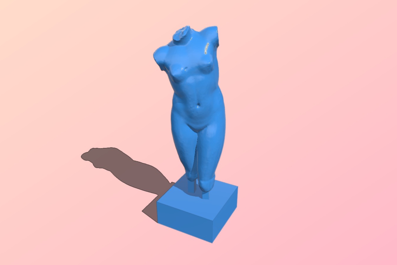 Fragment of The Esquiline Venus at the Louvre, Paris – scan