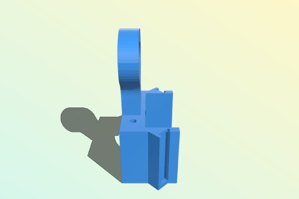 Inductive_Capazitive Mount for E3D v6 Bowden Carriage | 3d print model