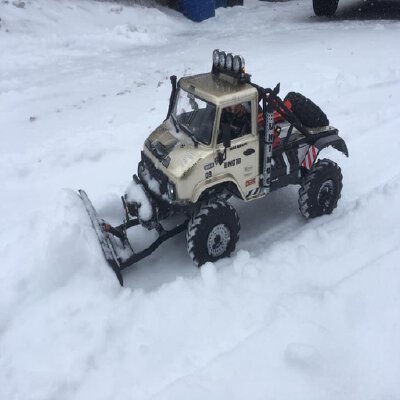 Axial Unimog SCX10.II Snow Plow | 3d print model