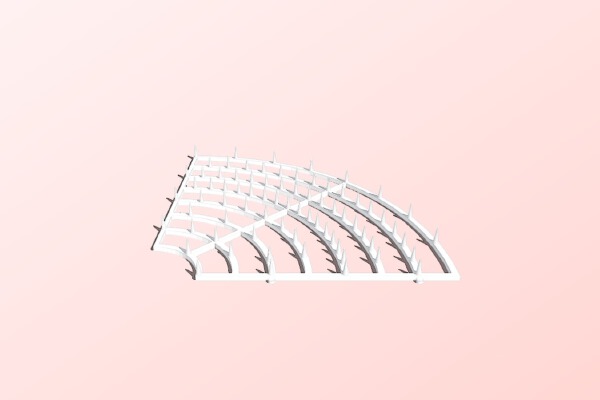 Flowerpot Anti-Cat spikes (35 cm, 6 cm) | 3d print model