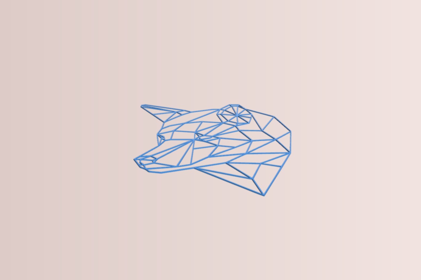 Geometric Wolf _ Dog