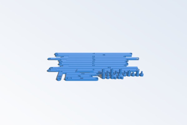 Strandbeest Leg Sections (back) | 3d print model
