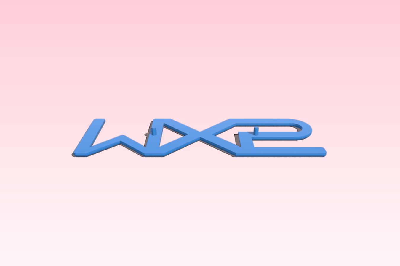 Mazda MX5 wind deflector logo - rounded version