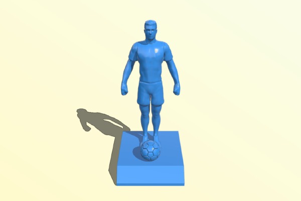 CR7 with ball | 3d print model