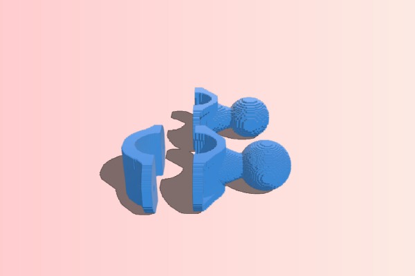 (3D Slash) handlebar_mount | 3d print model