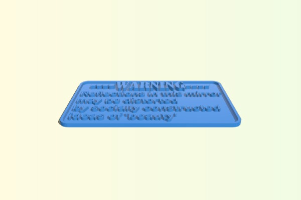 Body Positive mirror sign by LeHof | 3d print model