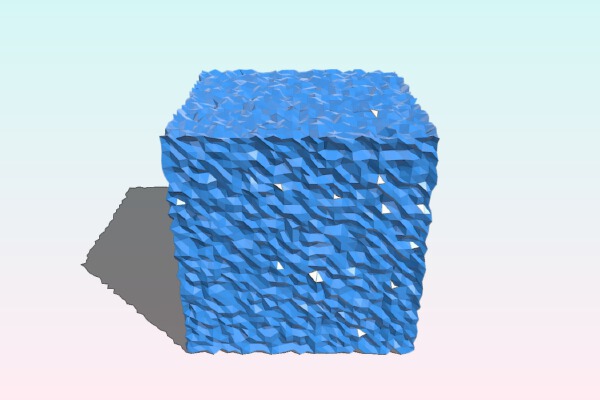 cube with texture | 3d print model
