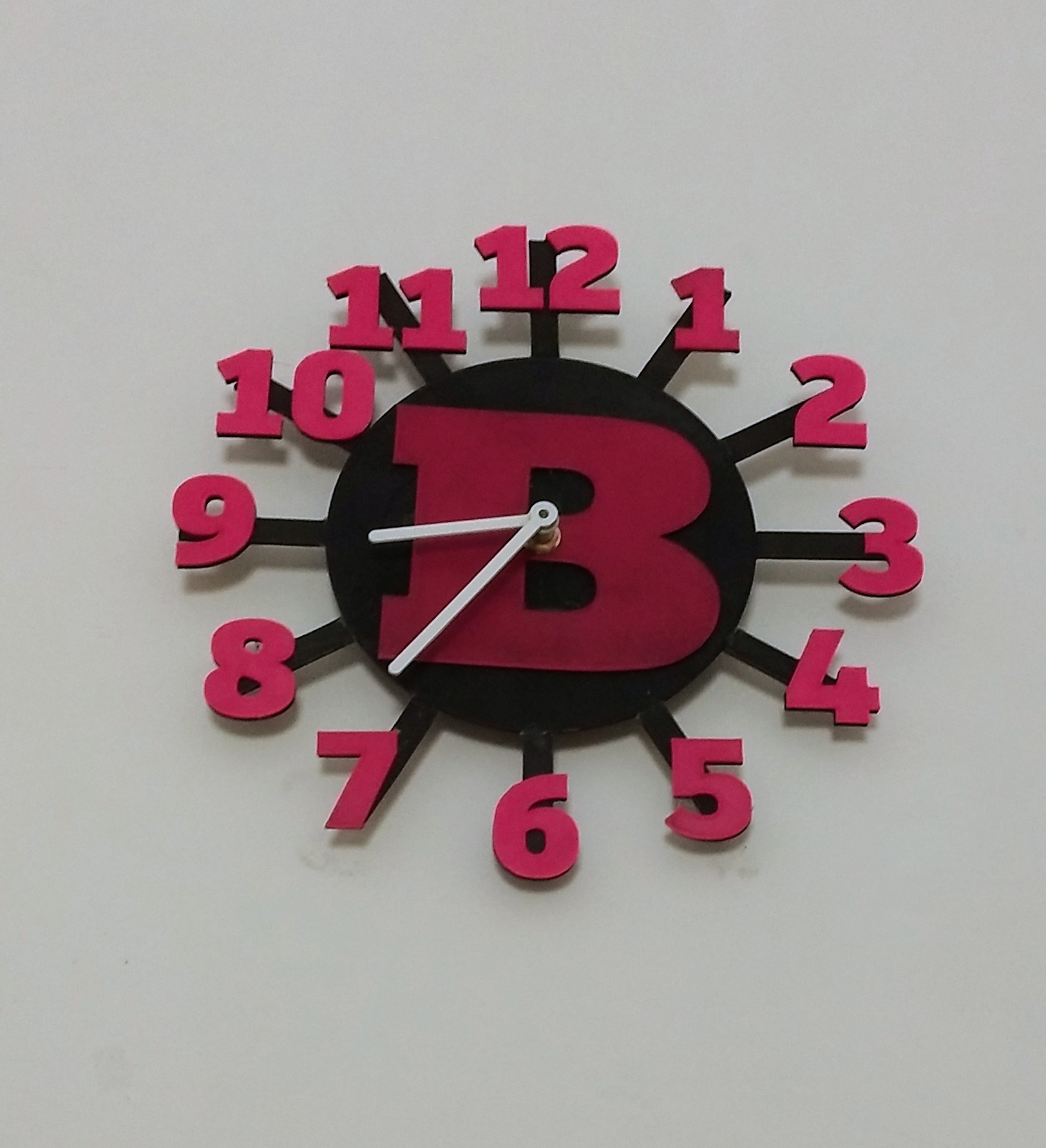Wall Clock With Letter