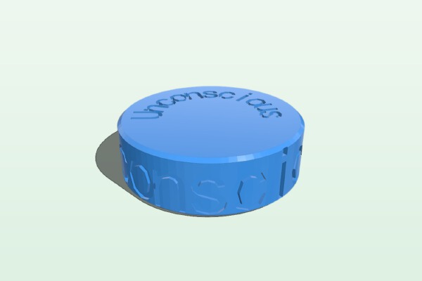 DnD Unconscious Status Token | 3d print model