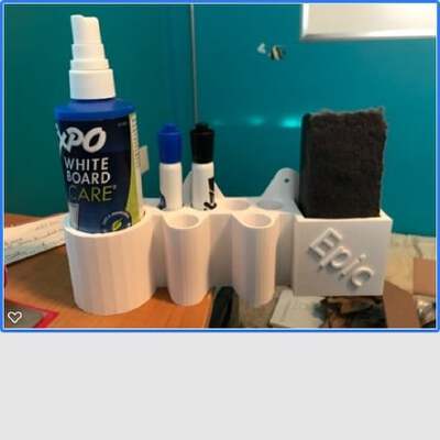 Dry Erase Board Accessory Holder | 3d print model