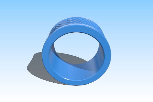 raised pattern ring | 3d print model