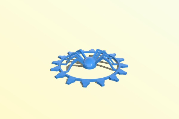 Battle injured spider gear | 3d print model
