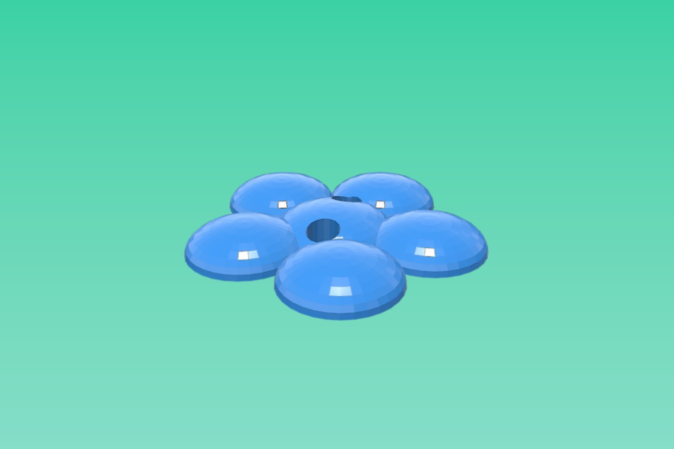 3D Flower Button