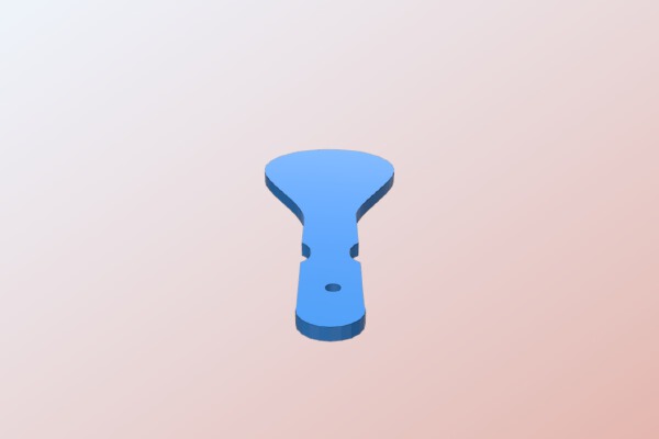 Key Fob Template for Leathercraft | 3d print model