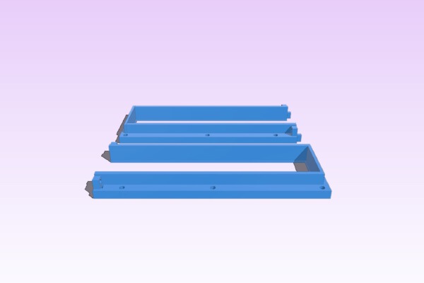 Matrix Display 8x8 1088AS Enbaurahmen_ Frame | 3d print model