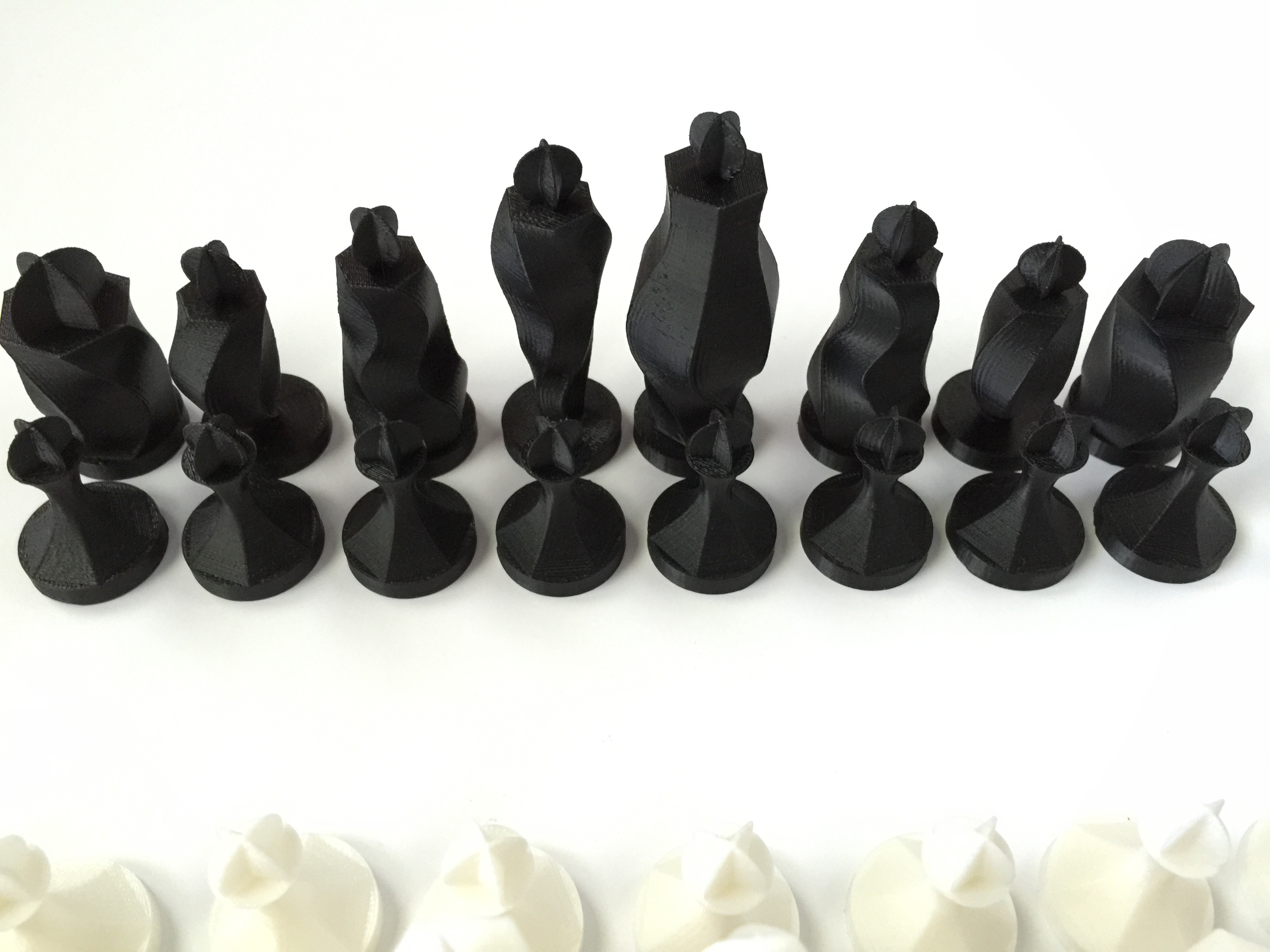 Spiraling hexagon chess set