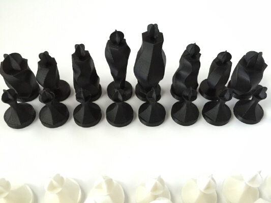Spiraling hexagon chess set | 3d print model