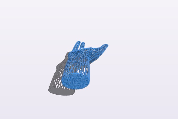 Voronoi hand | 3d print model