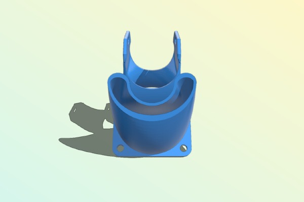 E3D fan with part colling (remixed) | 3d print model
