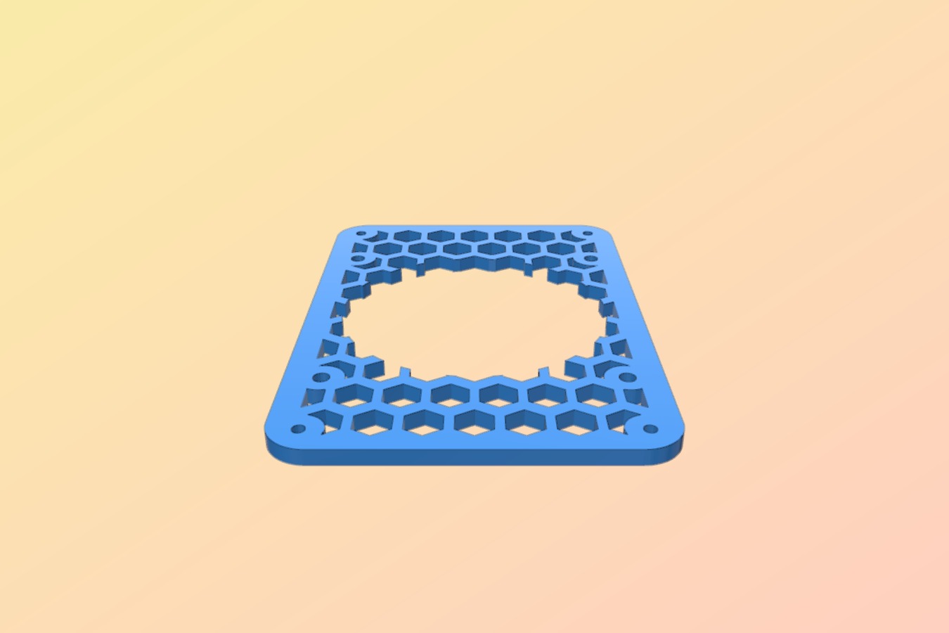 Tevo Tarantula electronics cover plate 9x13cm for 8cm fan